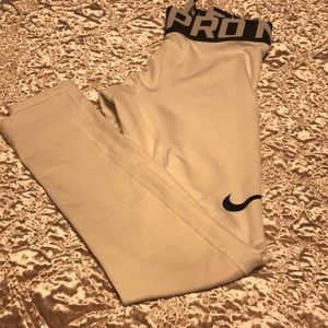 Nike Pro Fleece lined compression tights